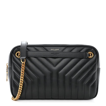 Saint Laurent Calfskin Matelasse Joan Camera Bag Black 1 of 10
