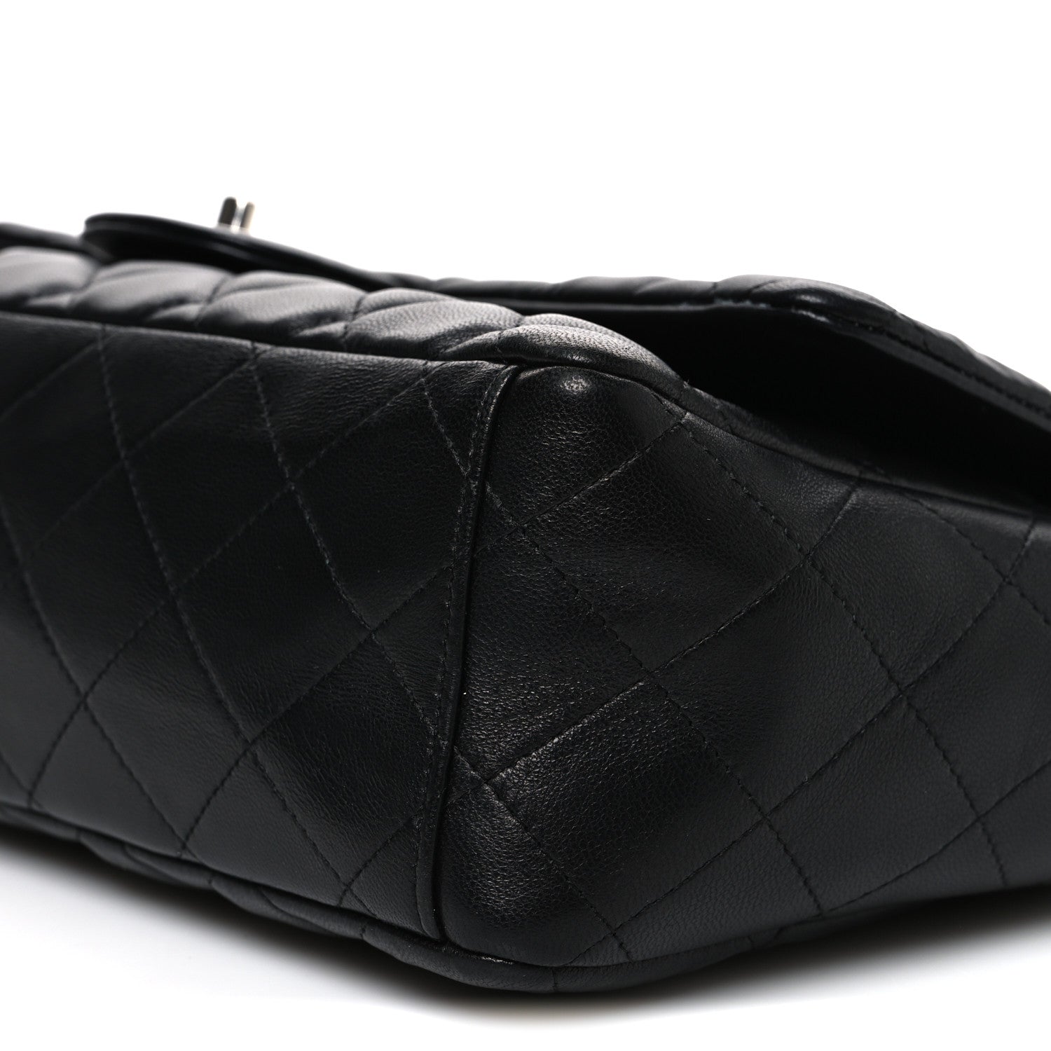 Chanel Lambskin Quilted Maxi Single Flap Black 10 of 10