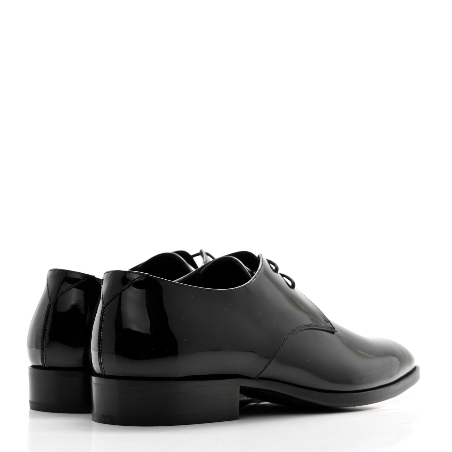 Patent Baltimora Lace Up Derby Shoes 38 Black