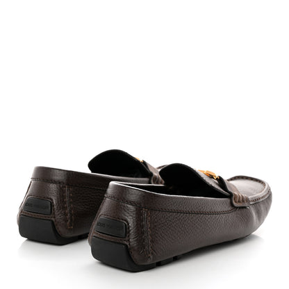 Louis Vuitton Calfskin Mens Monte Carlo Shoe Moccasin Loafers 8 Brown 4 of 9