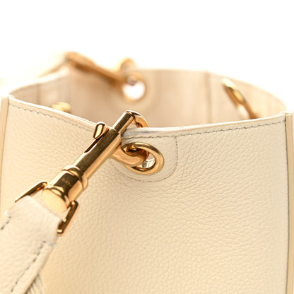 Celine Soft Grained Calfskin Small Sangle Bucket Bag Vanilla 9 of 10