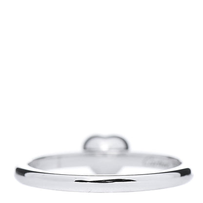 Cartier 18K White Gold Diamond D'Amour Heart Ring 51 5.75 4 of 6