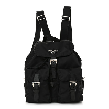 Prada Tessuto Nylon Saffiano Small Backpack Black 1 of 14