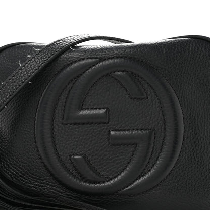 Gucci Pebbled Calfskin Small Soho Disco Bag Black 8 of 14