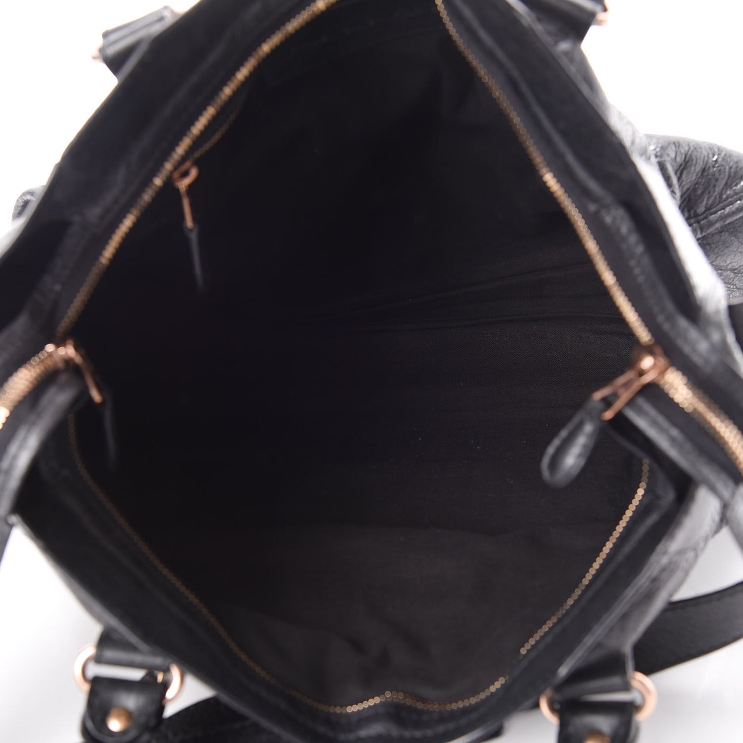 Agneau Giant 12 Rose Gold Hardware City Black
