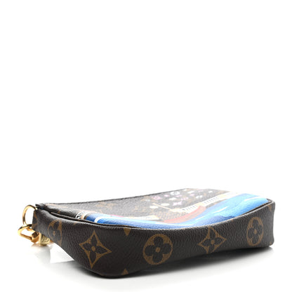 Louis Vuitton Monogram 2019 Christmas Animation Mini Venice Pochette Accessories Blue 4 of 8