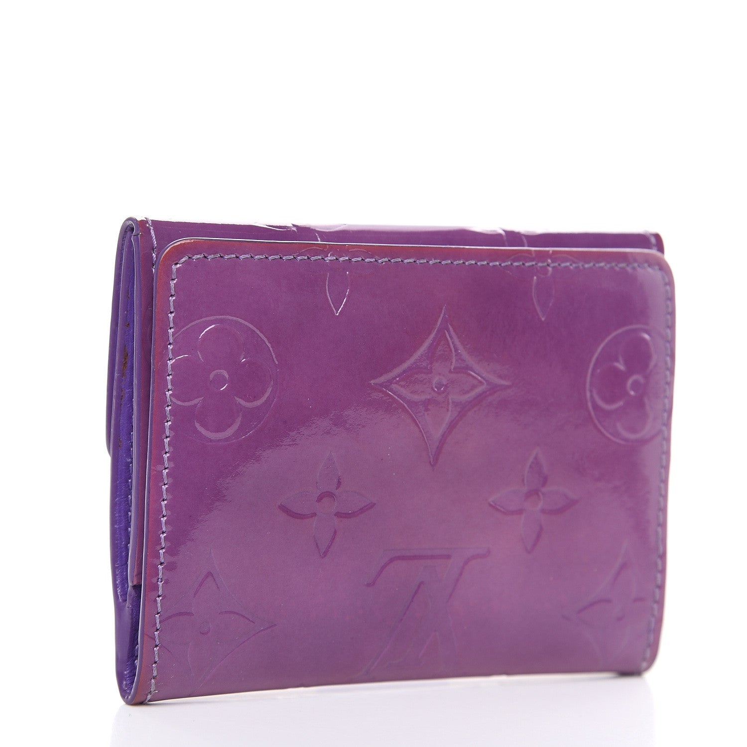 Louis Vuitton Vernis Elise Wallet Purple 3 of 12
