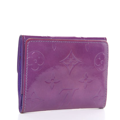 Louis Vuitton Vernis Elise Wallet Purple 3 of 12