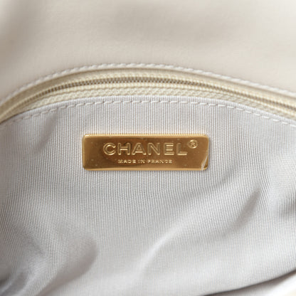 Chanel Lambskin Mixed Fibers Quilted Medium 19 Flap Beige 8 of 11
