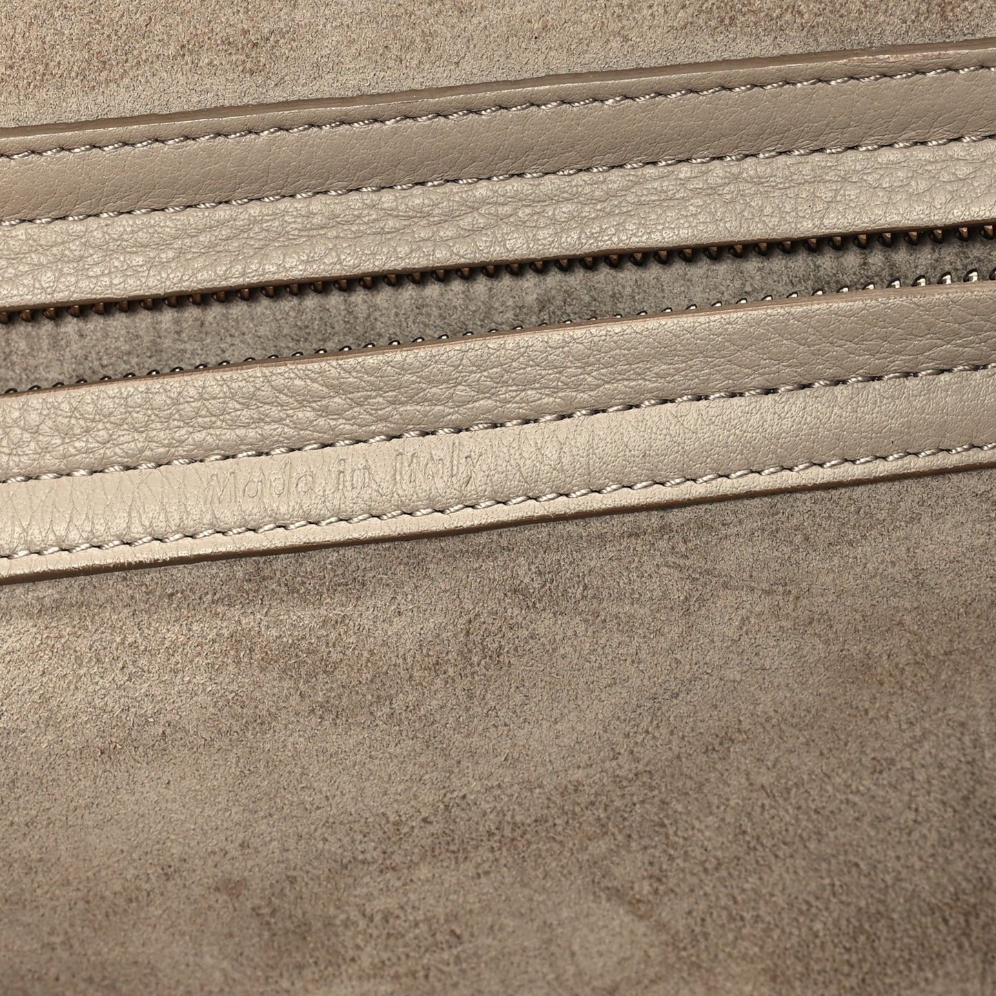 Supple Calfskin Medium Phantom Luggage Beige