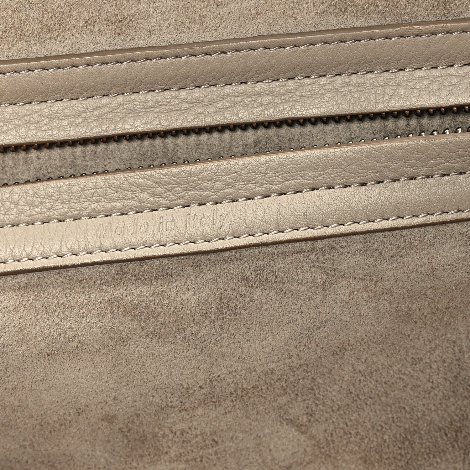 Celine Supple Calfskin Medium Phantom Luggage Beige 6 of 13