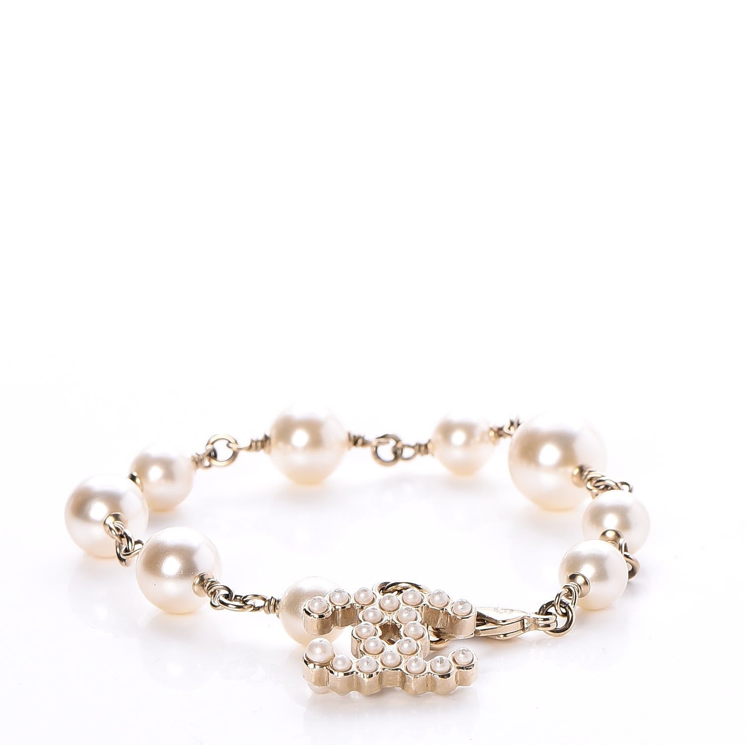 Chanel Pearl CC Bracelet Gold 1 of 6