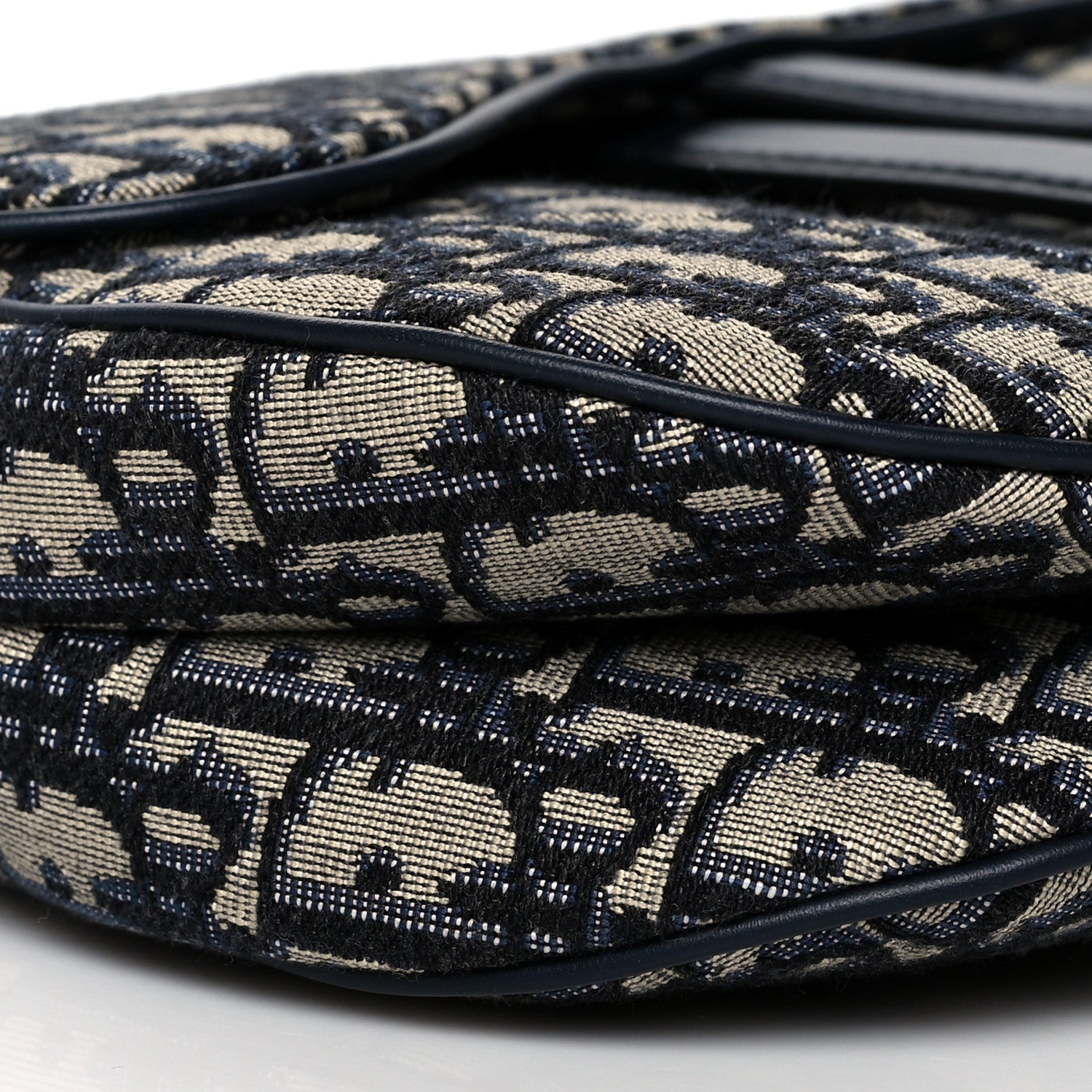 Christian Dior Oblique Saddle Bag Blue 9 of 10