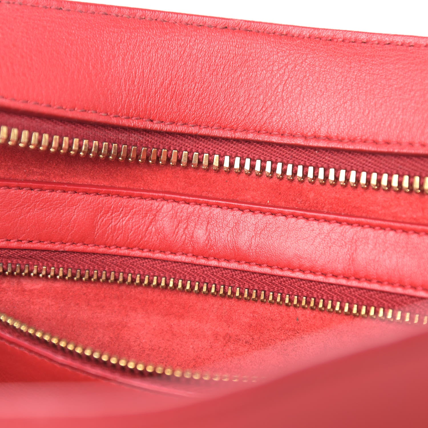 Saint Laurent Calfskin Small Monogram Cabas Lipstick Red 14 of 25