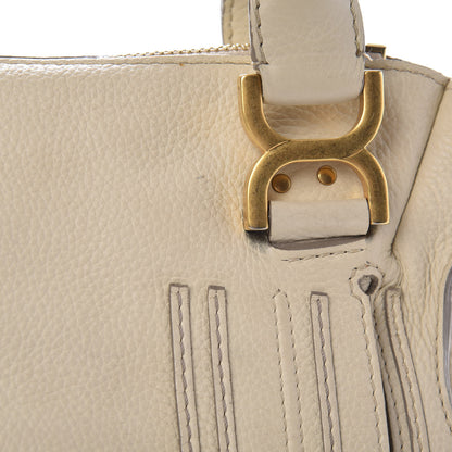 Chloe Calfskin Medium Marcie Satchel Cream 10 of 14