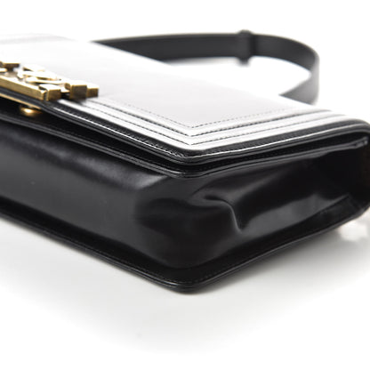 Chanel Glazed Calfskin Medium Boy Flap Black 7 of 10