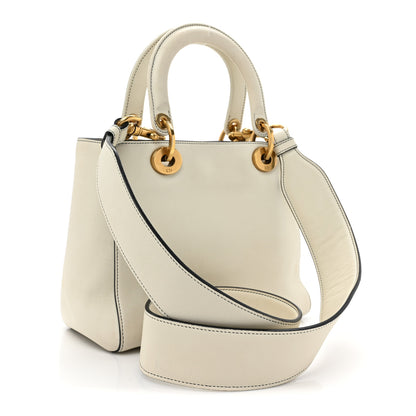 Christian Dior Calfskin Wheel of Fortune Medium Lady Dior Off White 3 of 20
