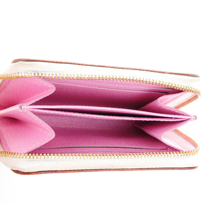 Louis Vuitton Monogram Multicolor Zippy Coin Purse Wallet White Litchi 5 of 7
