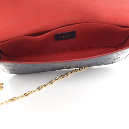 Louis Vuitton Empreinte Pochette Felicie Chain Wallet Marine Rouge 6 of 11