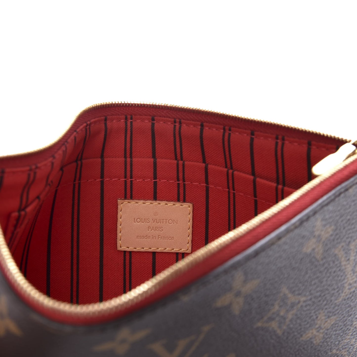 Monogram Neverfull MM GM Pochette Cherry