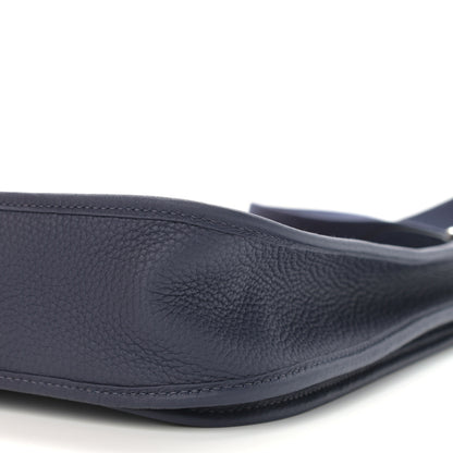 Hermes Taurillon Clemence Evelyne III PM Bleu Nuit 6 of 12