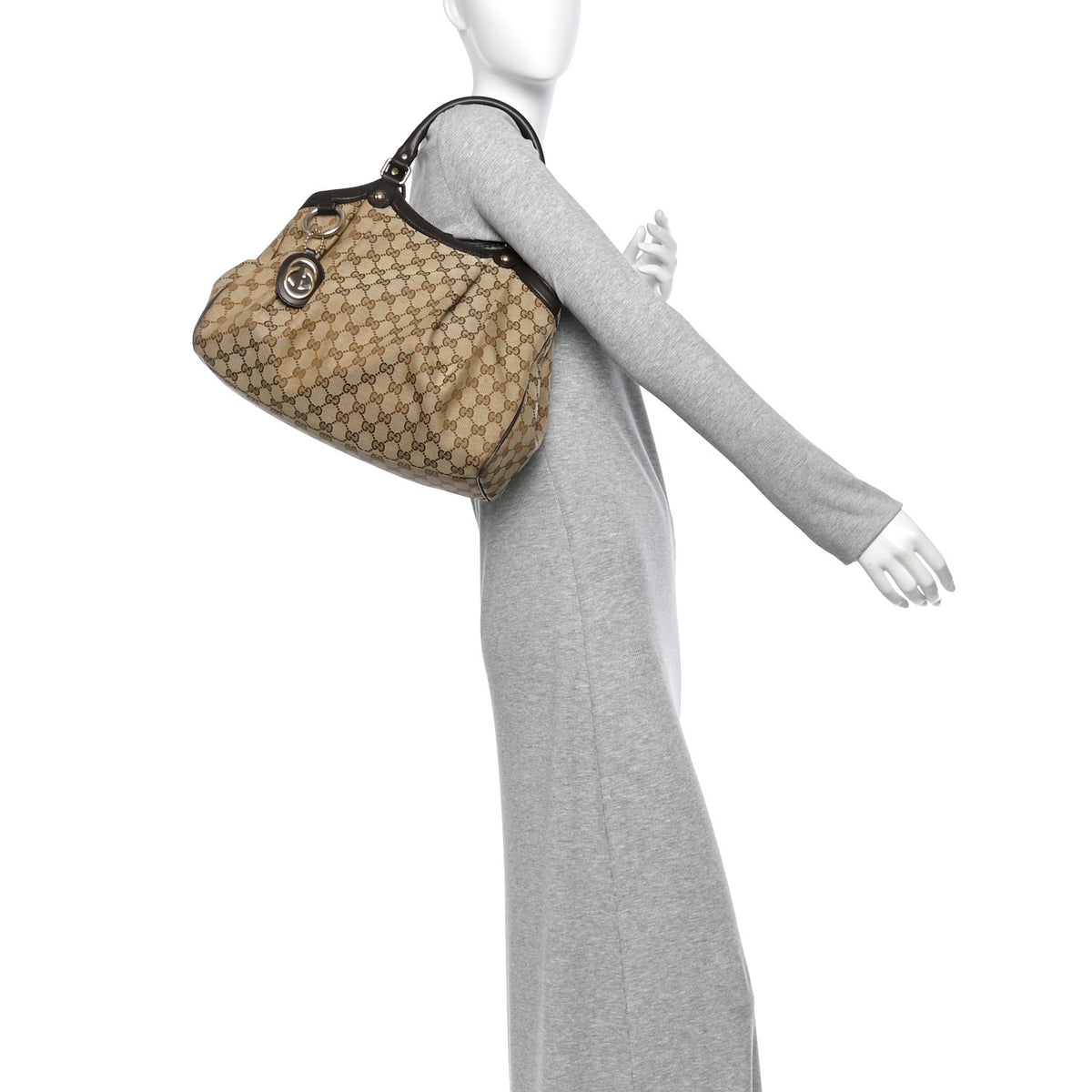 Gucci Monogram Medium Sukey Tote Brown 2 of 14
