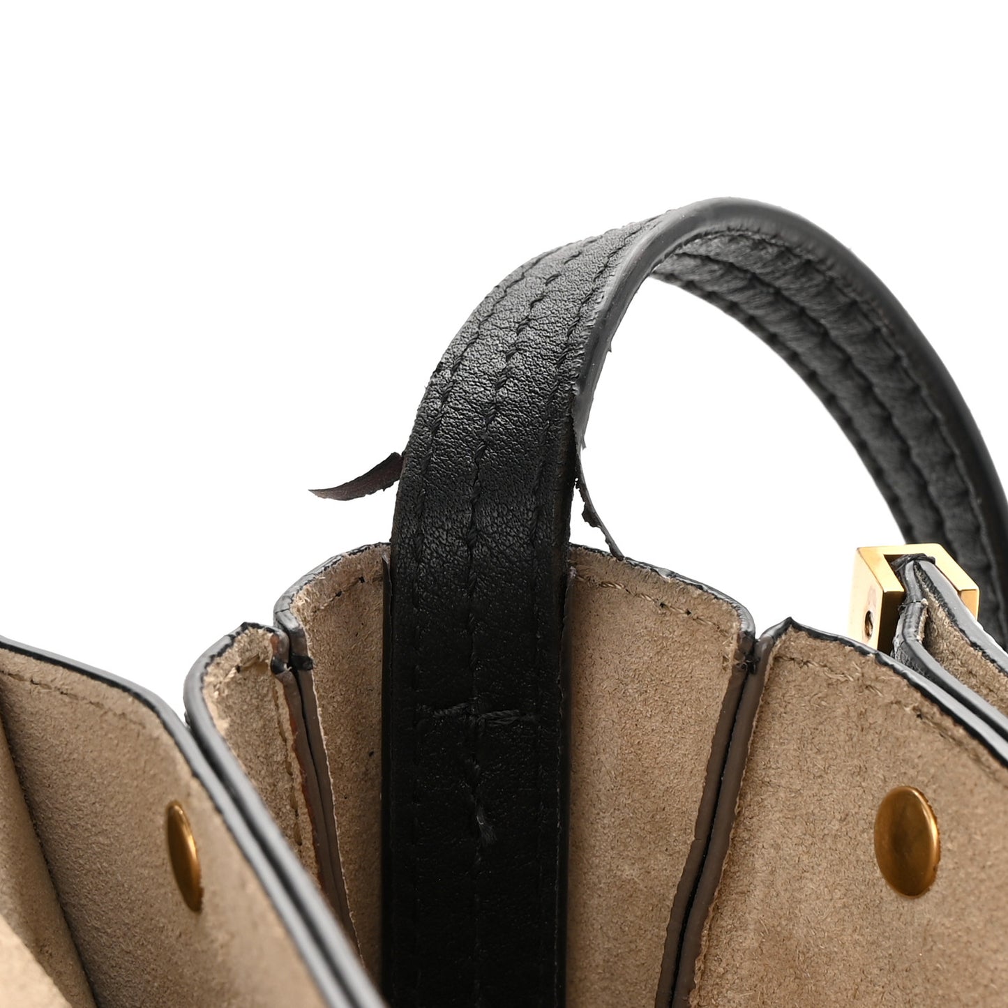 Goatskin Small Faye Shoulder Bag Black