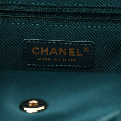 Chanel Caviar Quilted Business Affinity Backpack Green 6 of 9