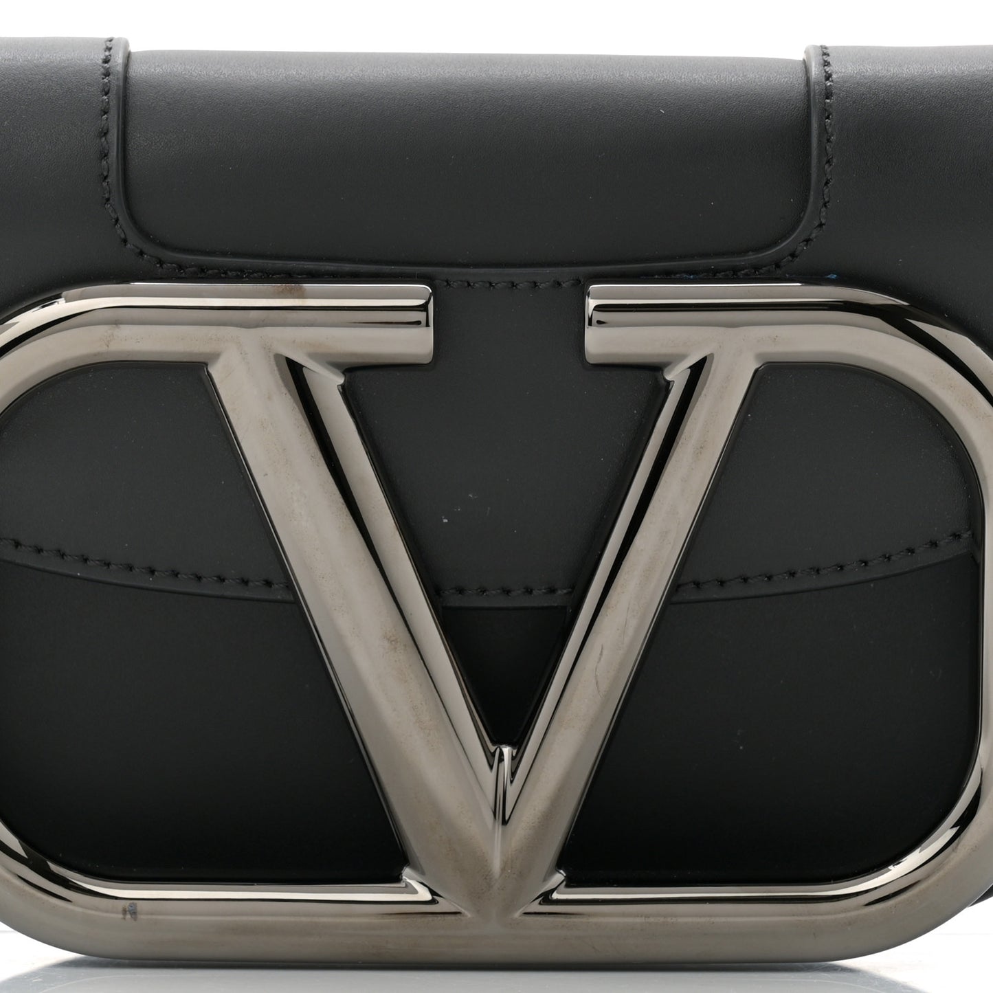 Calfskin Supervee Belt Bag Black