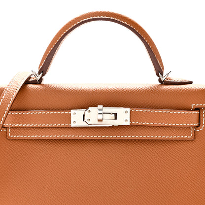 Hermes Epsom Mini Kelly Sellier 20 Gold 8 of 11