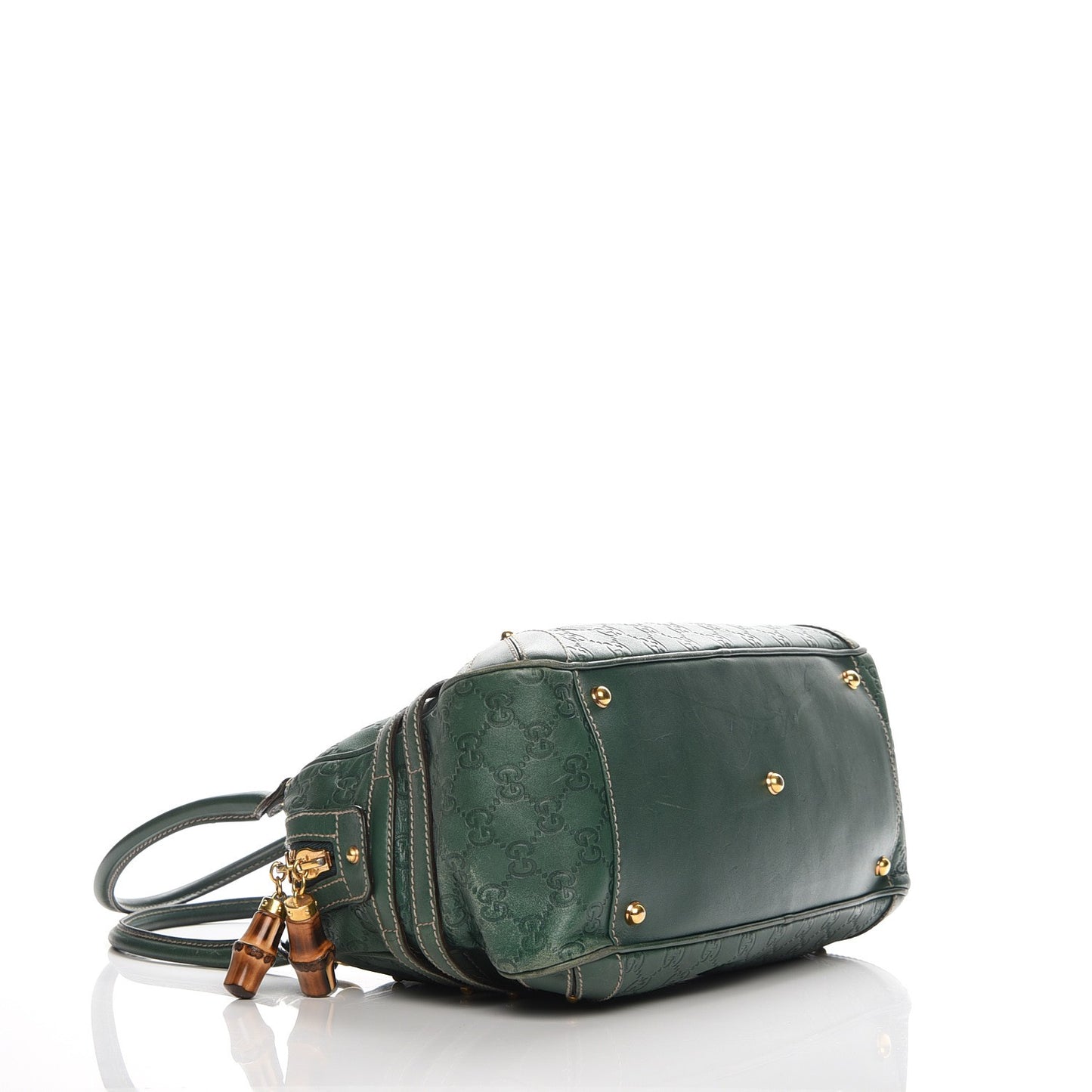 Calfskin Large Wave Boston Green
