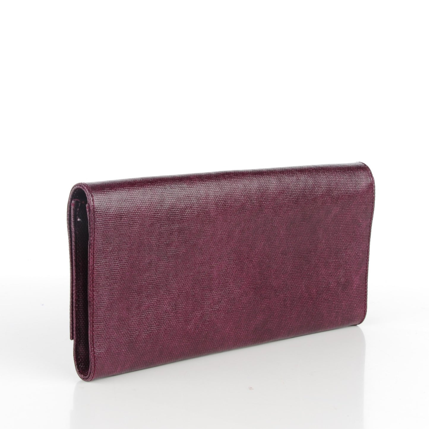Textured Calfskin Small Belle De Jour Clutch Purple