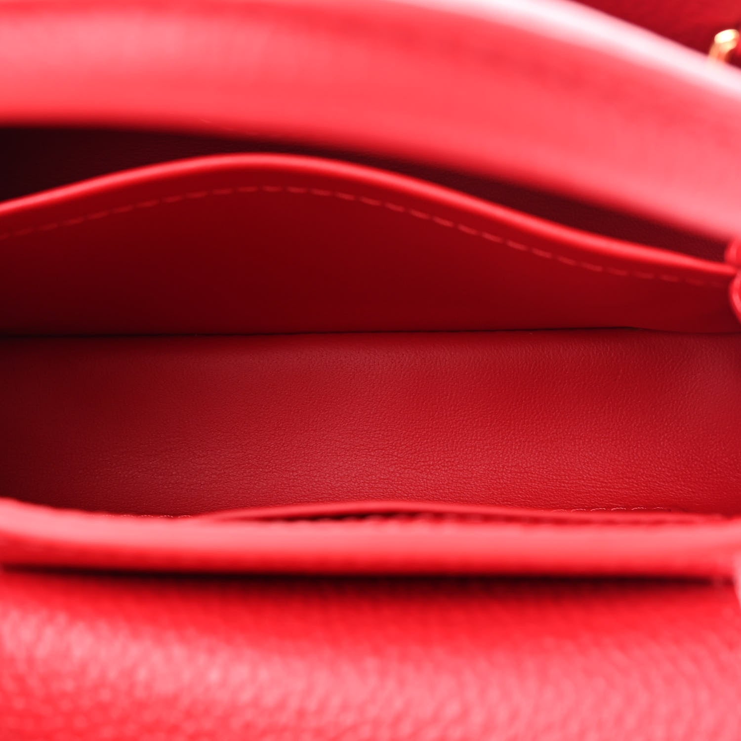 Louis Vuitton Taurillon Mini Capucines Scarlet 6 of 9
