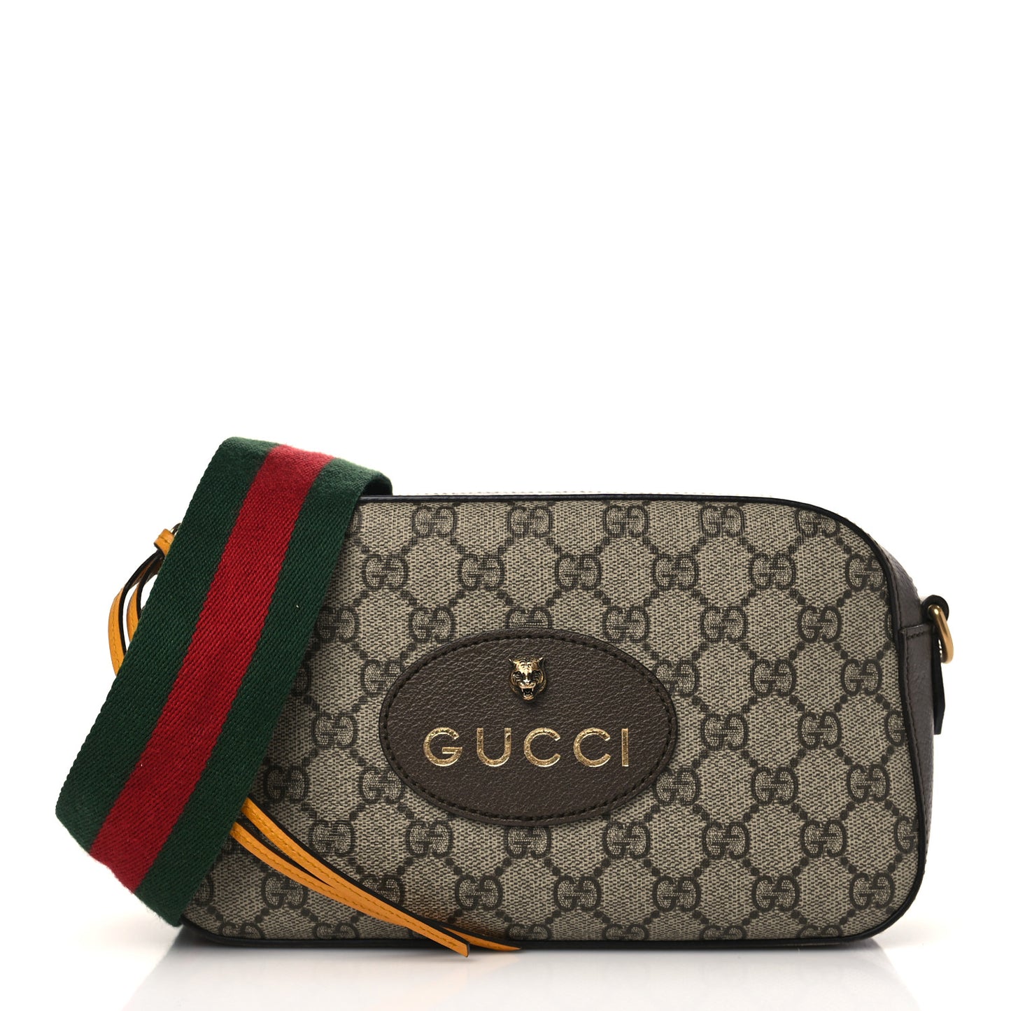 GG Supreme Monogram Web Neo Vintage Shoulder Bag Beige New Acero Crop