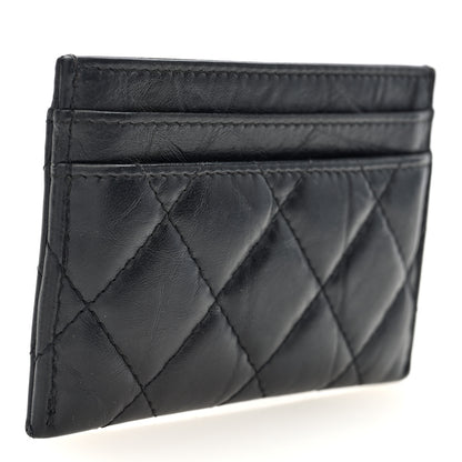 Chanel Aged Calfskin Quilted Reissue Card Holder So Black 3 of 7
