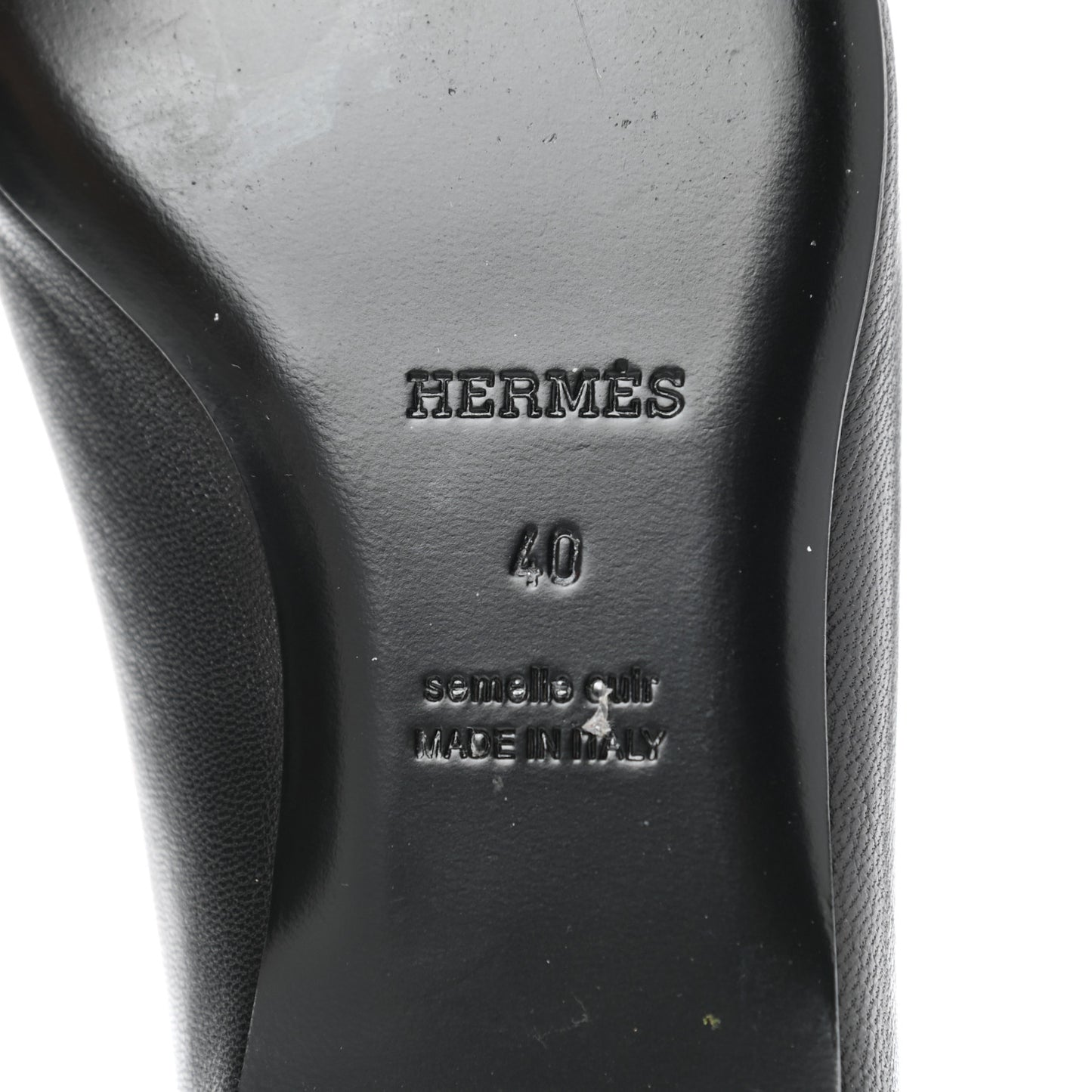 Goatskin Bilbao Ballerina Flats 40 Black