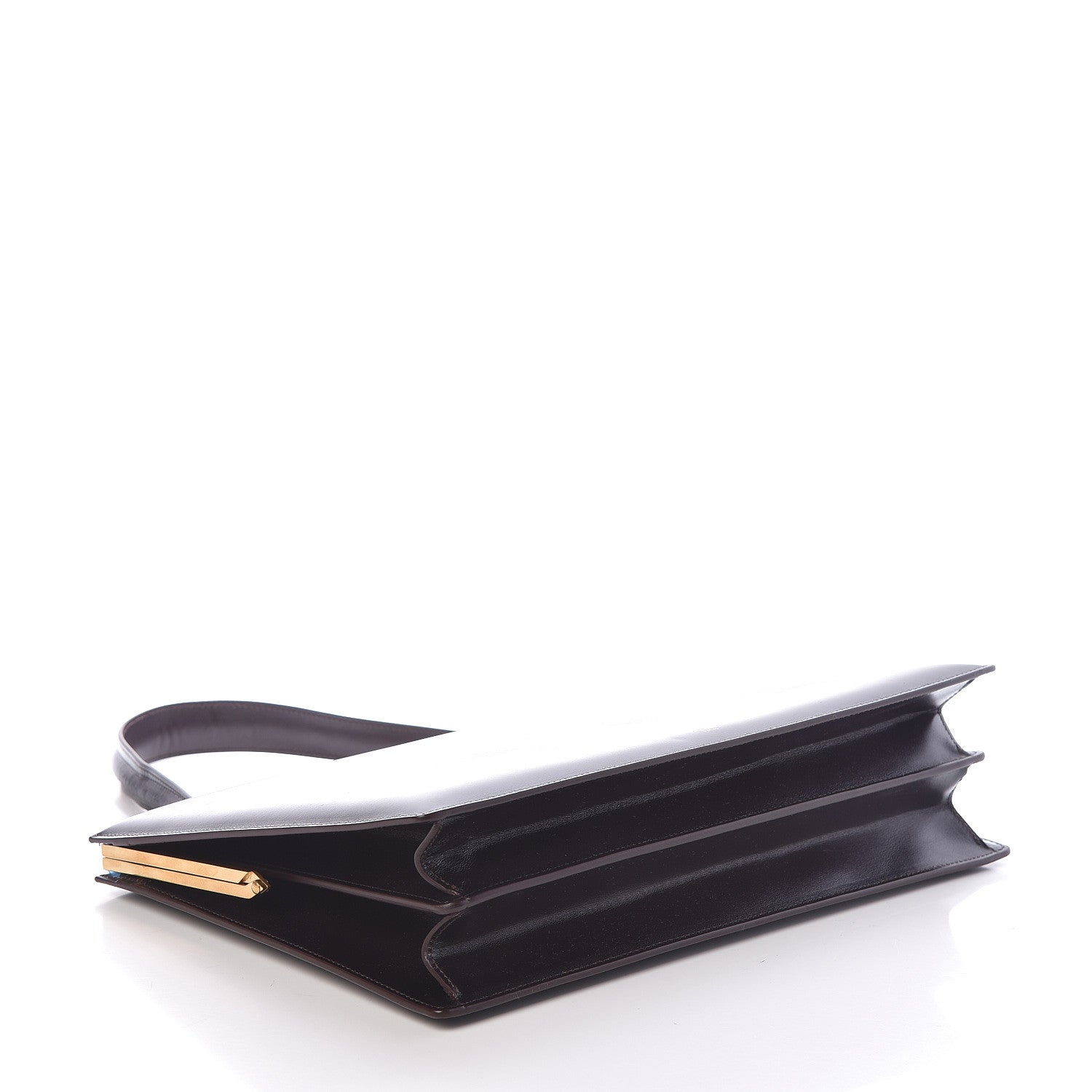 Celine Patina Box Calfskin Medium Clasp Bag Velvet 4 of 8
