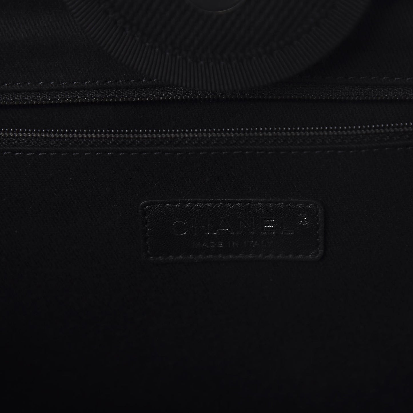 Canvas Pearl Medium Deauville Tote Black