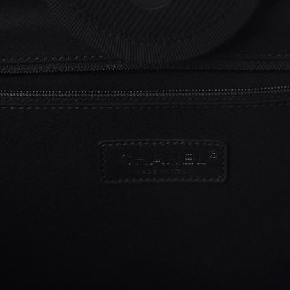 Chanel Canvas Pearl Medium Deauville Tote Black 8 of 11