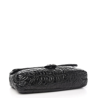 Chanel Vinyl Graphic Edge Flap Black 3 of 9