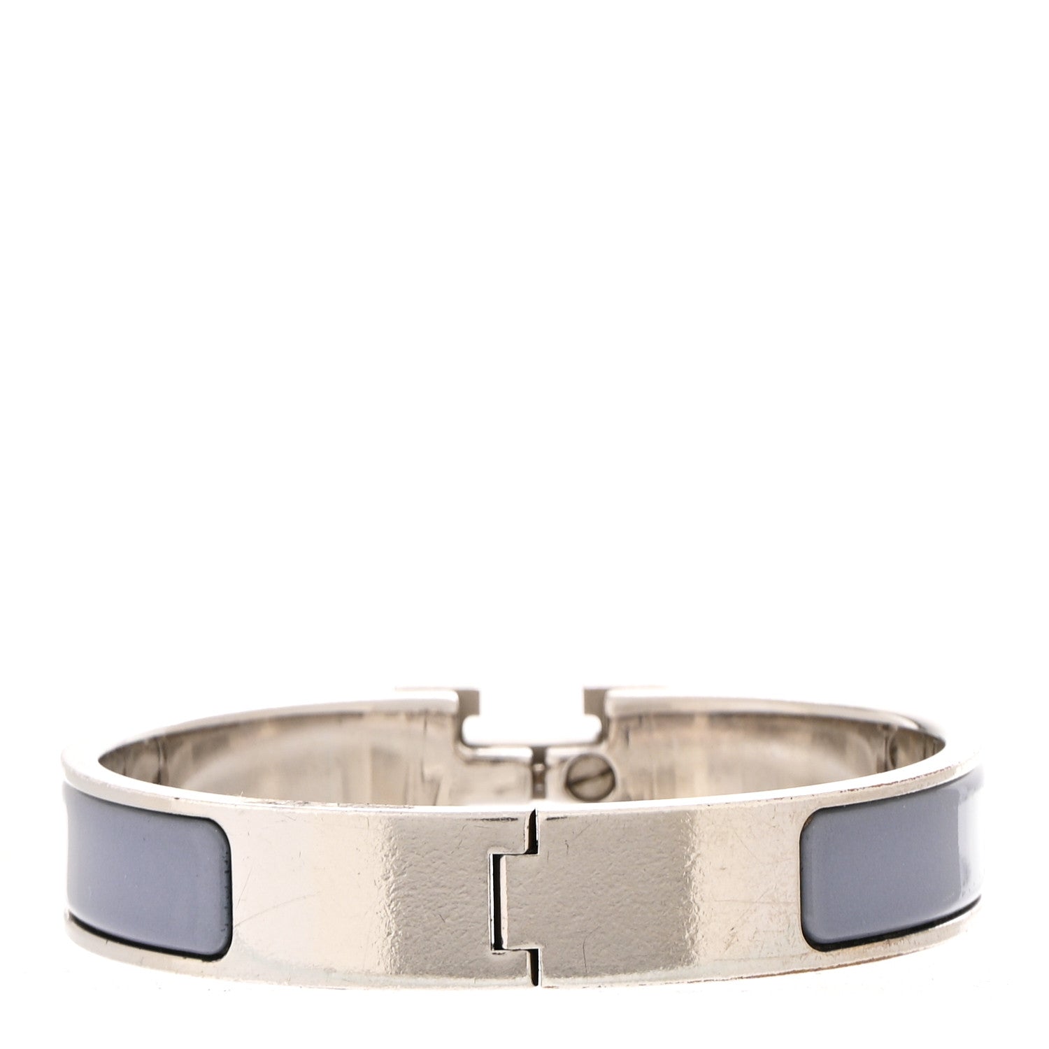 Hermes Enamel Narrow Clic Clac H Bracelet PM Lilas 3 of 4
