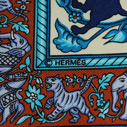 Hermes Silk Chasse En Inde Scarf 90 4 of 4