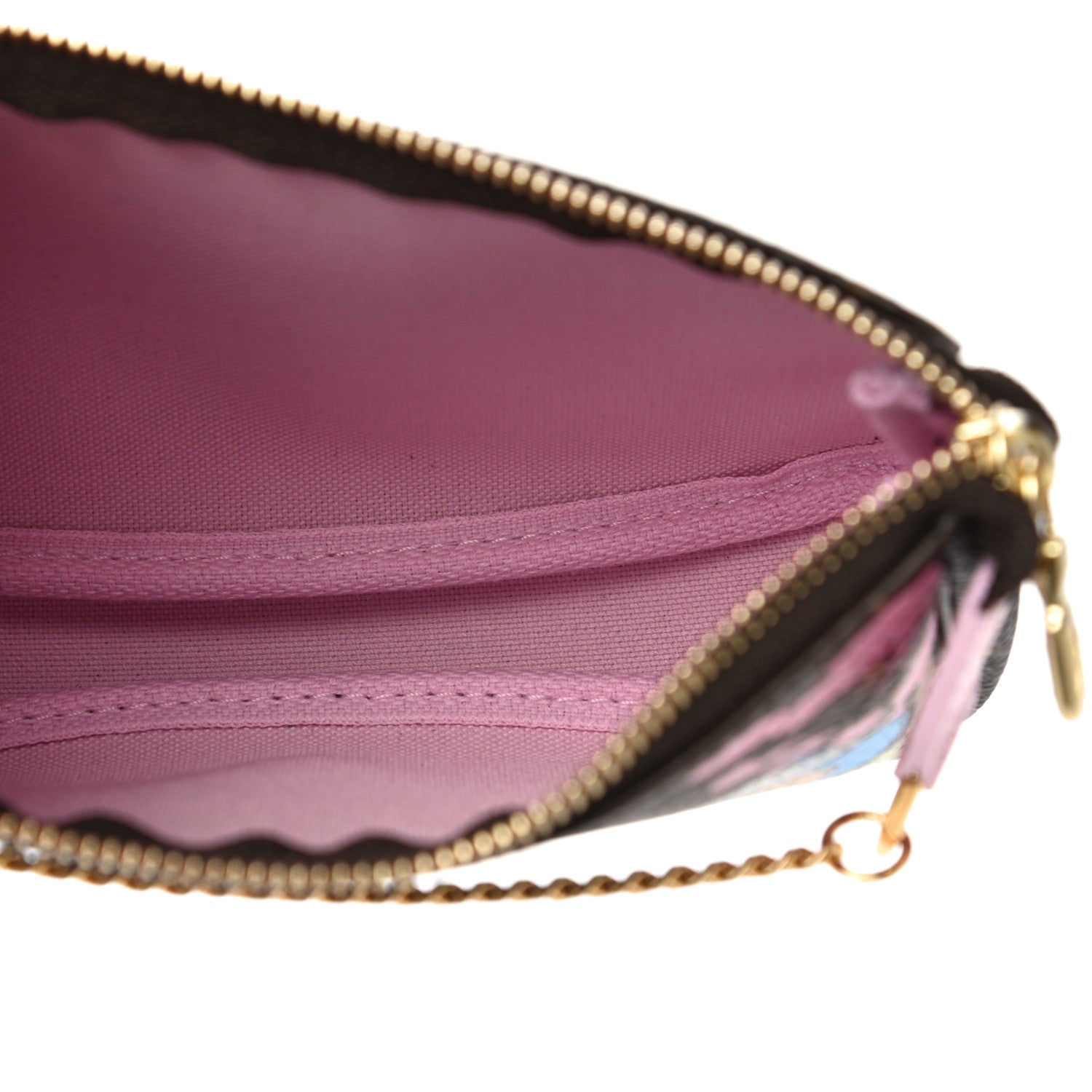 Louis Vuitton Monogram 2021 Christmas Animation Japanese Garden Mini Pochette Accessories Wisteria Pink 5 of 11