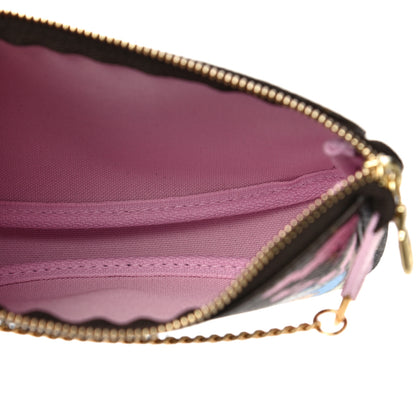 Louis Vuitton Monogram 2021 Christmas Animation Japanese Garden Mini Pochette Accessories Wisteria Pink 5 of 11