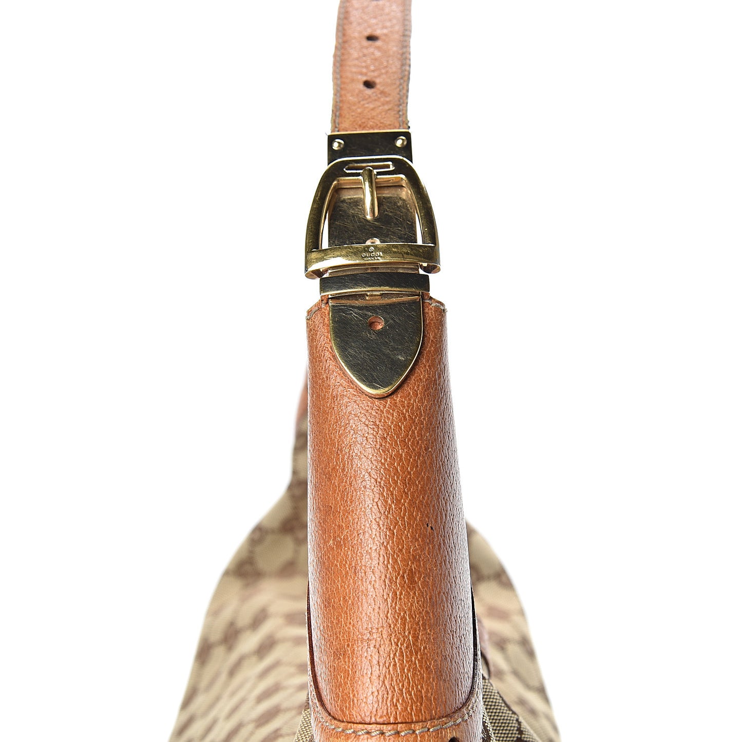 Monogram Horsebit Glam Hobo Tan