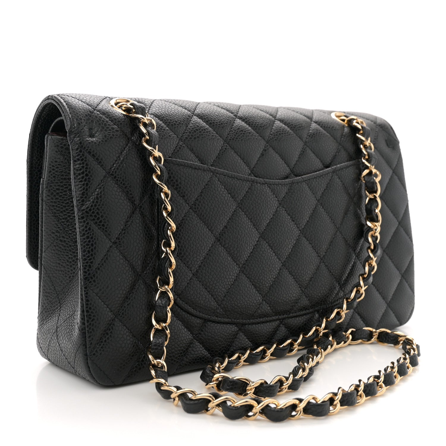 Chanel Caviar Quilted Medium Double Flap Black 3 of 12