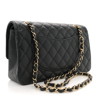 Chanel Caviar Quilted Medium Double Flap Black 3 of 12