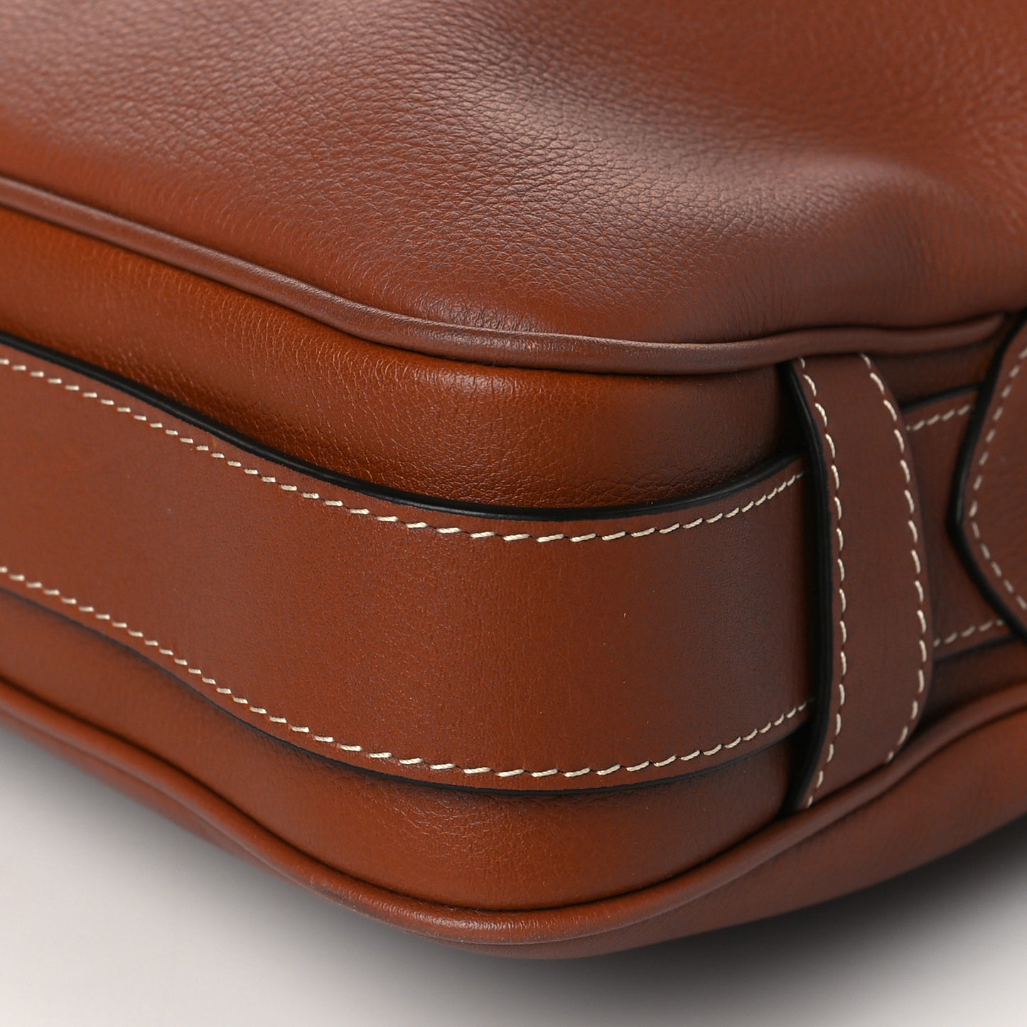 Supple Calfskin Medium Romy Shoulder Bag Tan