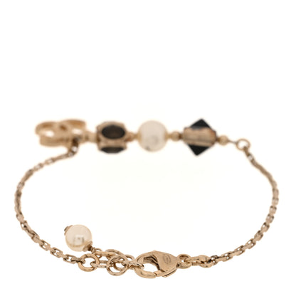Chanel Enamel Pearl CC Bracelet Gold Black 3 of 4