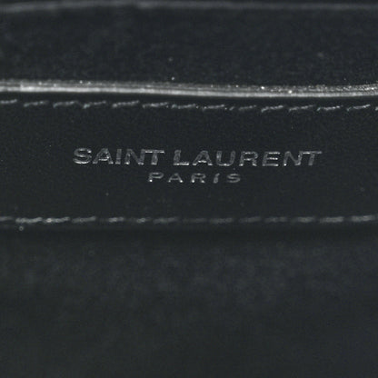 Saint Laurent Calfskin Y Quilted Monogram Medium Loulou Chain Satchel Khaki Fonce 8 of 11